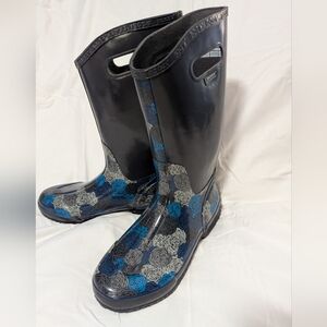 BOGS Women's Tall "Rosey" Rainboots Size 10/42